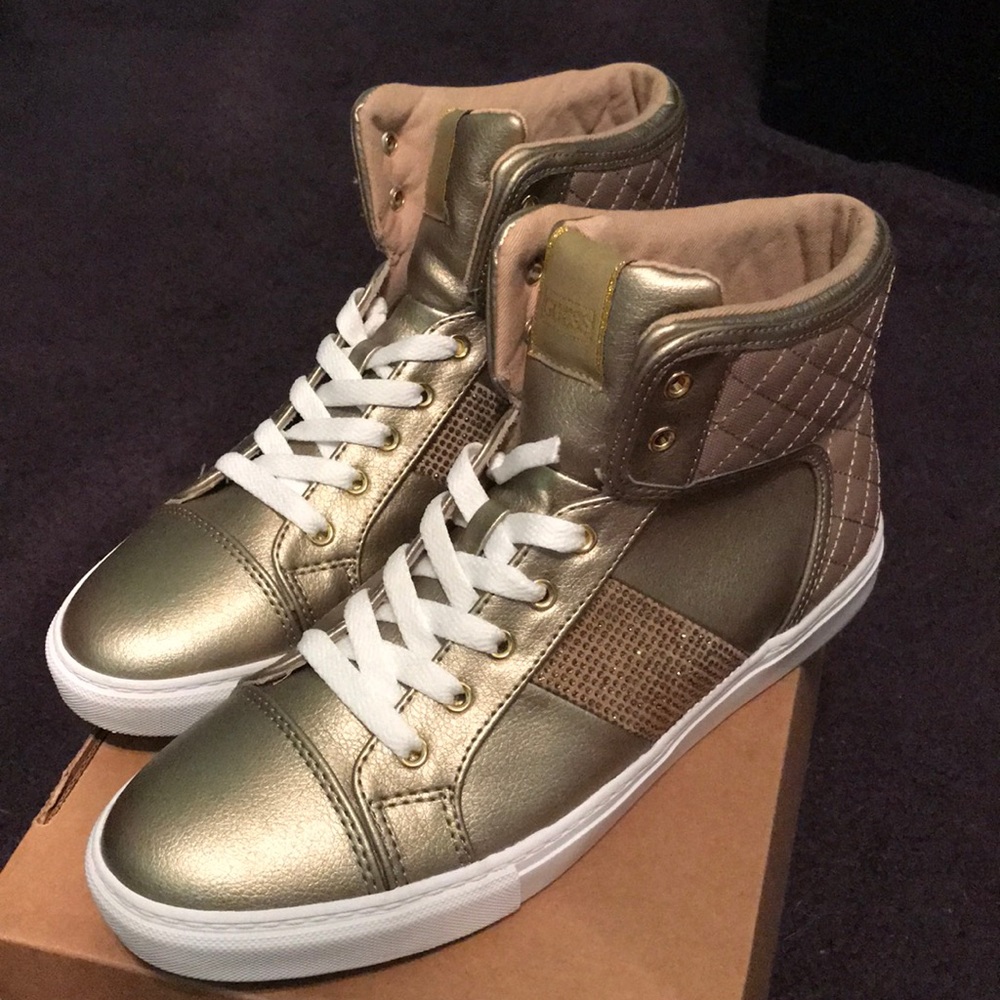 G bye guess women’s high top sneakers